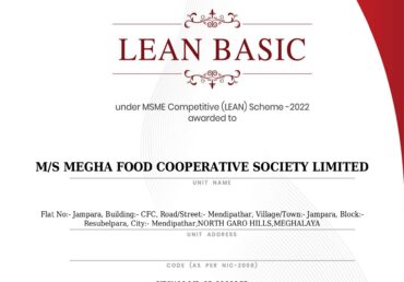 Lean Certification for Megha Food Cooperative Society